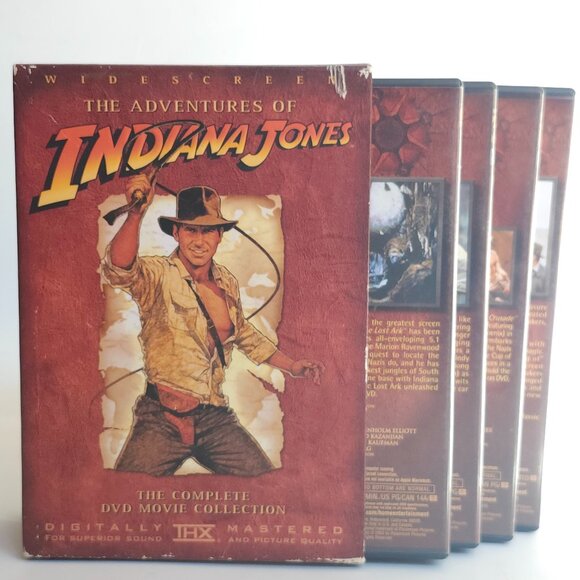 The Adventures of Indiana Jones Complete DVD Movie Collection Widescreen - Picture 1 of 9
